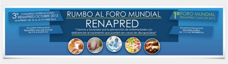 registro de eventos, RENAPRED - 3ER Congreso Internacional