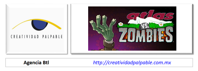 agencia btl, creatividad palpable, ATLAS VS ZOMBIES