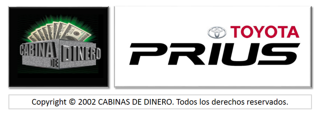 cabinas de billetes, TOYOTA PRIUS
