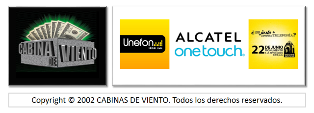 cabinas de viento, unefon