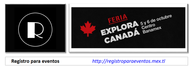 registro para eventos, feria explora canada 2013
