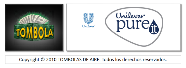 tombolas de aire, tombolas, tombolas para sorteos, tombolas para rifas, pureit UNILEVER